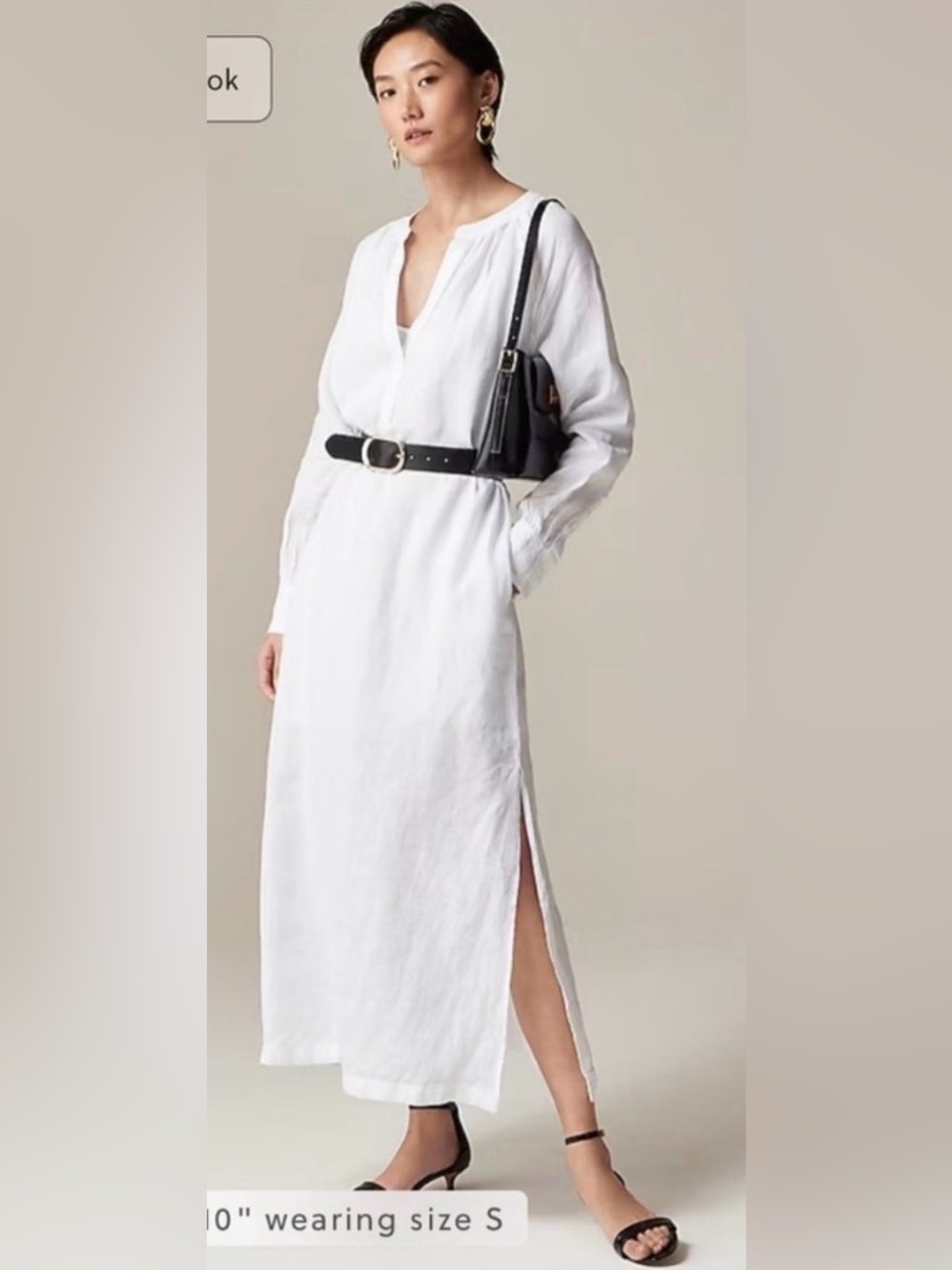 J.Crew Tall Cabana dress in linen - Picture 3 of 9